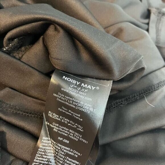 Noisy May Women's Silver Glitter Wrap Style Party Dress Small Black Size Small - Picture 9 of 12